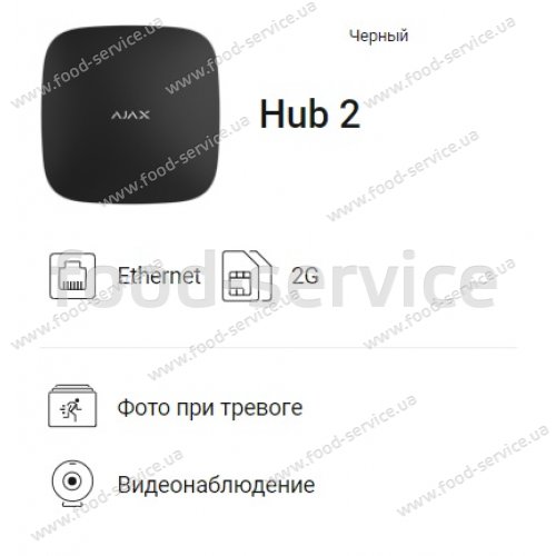 Централь Ajax Hub 2 2G black